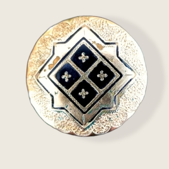 Vintage 1920s Art Deco Gold Plated Brooch Pin - Picture 3 of 11